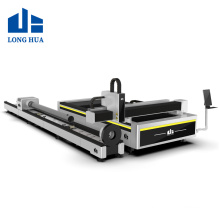 Longhua exchange table plate and tube fiber laser metal cutting machine factory price